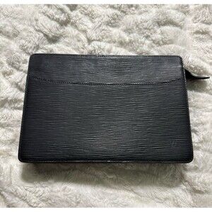 Louis Vuitton Pochette Homme Epi Black Leather Clutch AB-AB-OS